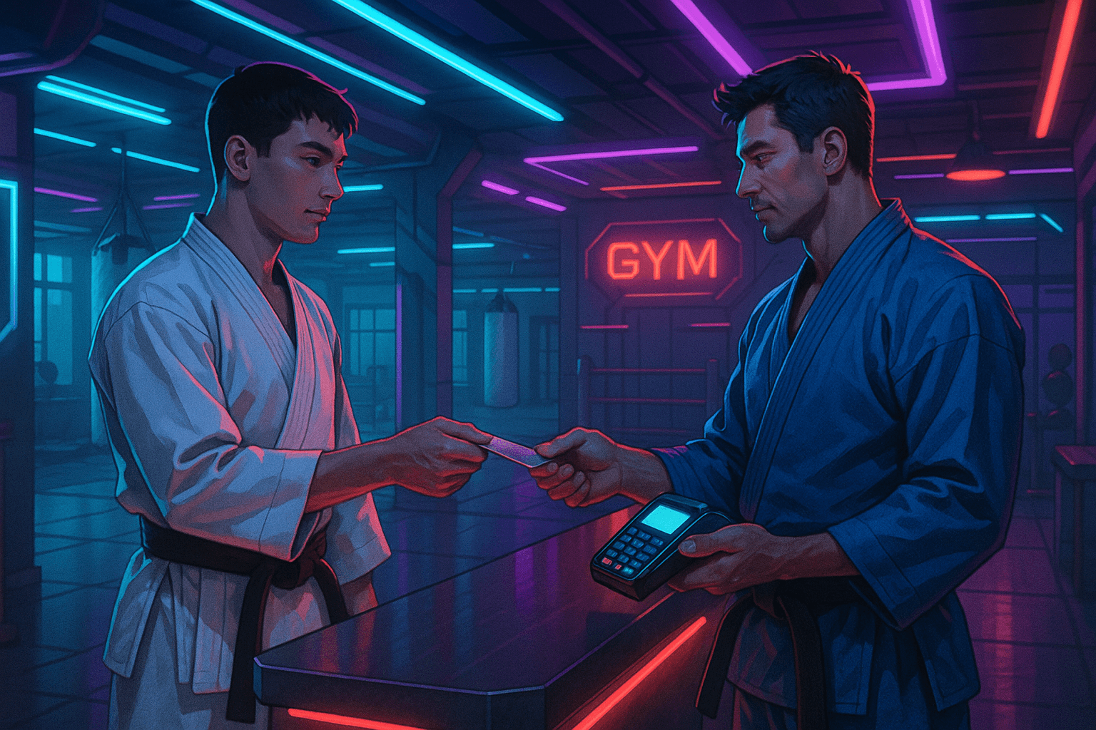 Pagamento de academia